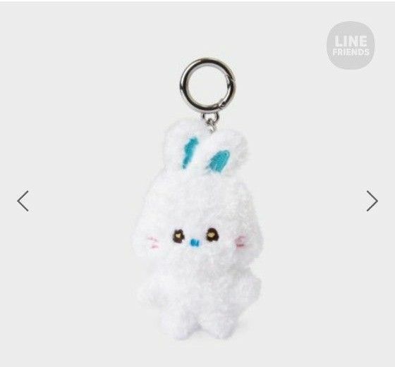 NewJeans x Line Friends POP-UP STORE Bunny Doll keyring白　ヘリン