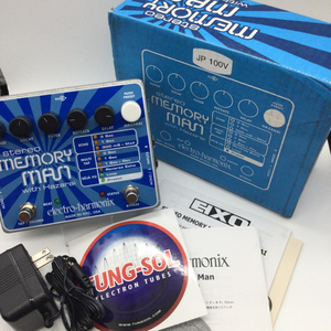 【中古】[未使用品/動作確認未] electro-harmonix エレクトロハーモニクス stereo memory man hazarai エフェクター[240092212953]