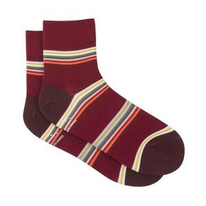 新品 Paul Smith Multi Block Stripe Cycling Socks Mサイズ レッド ポールスミス マルチブロック ストライプ ソックス Rapha