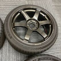 超美品 GR86 BRZ 86 ZN6 ZN8 ZC6 ZD8 TE37 SAGA 18インチ 9J +39 5穴 PCD100 ミシュラン パイロットスポーツ5 225/40R18 235/40R18_画像4