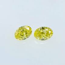 FANCY INTENSE YELLOW 0.131ct＆0.132ct/OV/RT2282/CGL_画像3