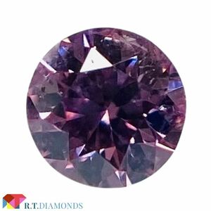 FANCY VIVID PURPLISH PINK 0.056ct RD/RT2284/CGL