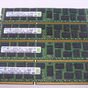 メモリ サーバーパソコン用 低電圧 1.35V Samsung PC3L-12800R(DDR3L-1600R) ECC Registered 8GBx4枚 合計32GB 起動確認済みです③の画像1