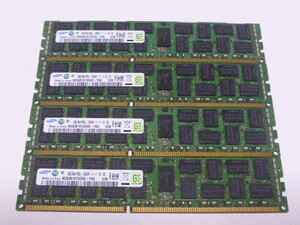 メモリ サーバーパソコン用 低電圧 1.35V Samsung PC3L-12800R(DDR3L-1600R) ECC Registered 8GBx4枚 合計32GB 起動確認済みです⑤