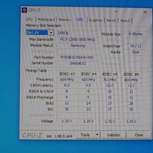 メモリ サーバーパソコン用 低電圧 1.35V Samsung PC3L-12800R(DDR3L-1600R) ECC Registered 8GBx4枚 合計32GB 起動確認済みです⑤の画像8