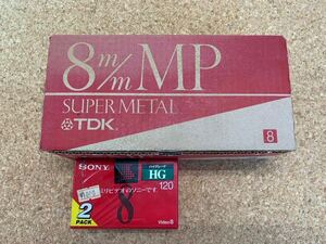 TDK 8ミリ　SONY　ビデオカセットテープ　120分2セット×6パック　　Super　METAL