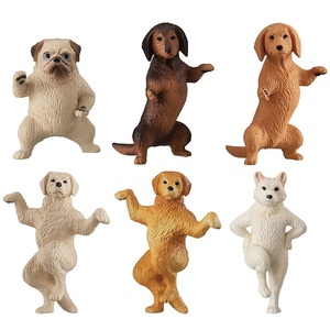 太極犬 全6種 セット パグ ミニチュア・ダックスフンド マーブル 茶 ゴールデン・レトリバー 茶 白 柴犬 フィギュア マスコット ラスト1個