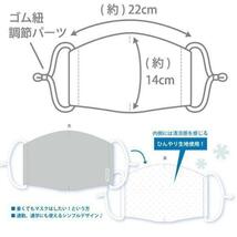 新品１０枚　冷感マスク　パープルローズ　布マスク　大人　MASSCOOL+　洗濯_画像6