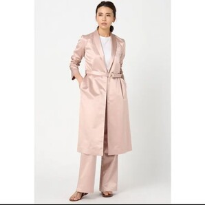 新品同様 <Deuxieme Classe> M.MARTIN サテンガウン アメリカ製 ピンクベージュ F