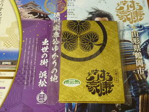 未使用 御朱印帳 NHK 大河ドラマ どうする家康 ゴールド仕様 静岡県 浜松市と山形県 鶴岡市のパンフレット付