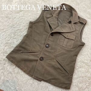 BOTTEGA VENETA コットンベスト カーキ M