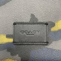 COACH コーチ クラッチバッグ セカンドバッグ 迷彩柄 グレー系 F37881_画像3