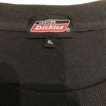 Dickies ディッキーズ ポケットTシャツ 半袖Tシャツ 4L 胸ポケット ブラック 黒タグ ワーク系 ビックサイズ_画像5