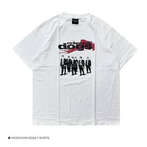 新品 Mサイズ 海外映画 レザボアドッグス 半袖 Tシャツ マフィア ロック バンドT Tee ホワイト