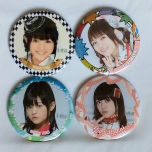 i☆Ris ライブグッズ～若井友希(Yuki Wakai) 缶バッジ/65mm 4個セット☆幼想曲WONDERLAND/Memorial/徒太陽/WONDERFUL PALETTE☆中古美品