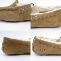 157♭UGG AUSTRALIA アグ W ANSLEY アンスレー モカシン 3312 チェスナット US7 24cm 箱有 レディース ※中古_画像6