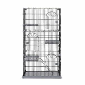  stylish cat cage cat cage 3 step cat gauge many step absence number protection . mileage prevention many head .. pet cage gray 