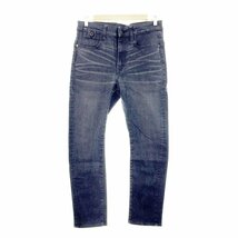 ●G-STAR RAW ジースターロウ TYPE C 3Dスーパースリムジーンズ メンズ W31L30 ネイビー グレー デニムパンツ ストレッチ 211427 1AC/41335_画像1