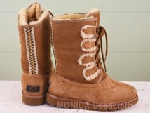 MK466◆キッズ UGG オーストラリア ムートンブーツ 茶 ブラウン 21.5～22cmくらい_画像2