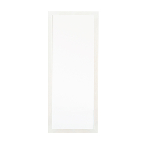 ミラー 鏡 壁掛け おしゃれ ウォールミラー 姿見 木枠 長方形 54×130 かがみ 壁掛 北欧 シンプル 日本製 ホワイト NAG-1361WH