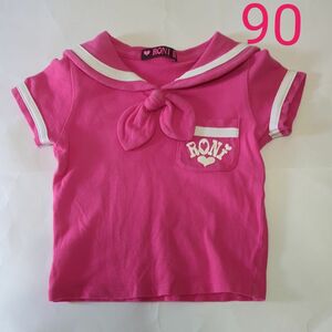 RONI　半袖Tシャツ セーラーカラー 　XSサイズ(90cm) 