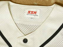 006■阪神タイガース 0 ユニホーム SSK CORPORSTION　チェスト98～102　身長177～183★白★定形外 350円★_画像3