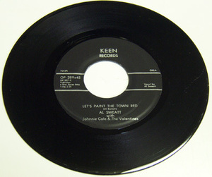 45rpm/ LET'S PAINT THE TOWN RED - AL SWEATT - I HATE MYSELF / 50s,ロカビリー,FIFTIES,KEEN RECORDS