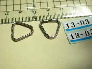 13-03/ prompt decision / free shipping / strap metal fittings / triangle ring 