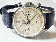 超希少！HEUER ホイヤー CARRERA 初期カレラ【2447ST】ファーストエグゼクション レッドタキ クロノグラフ_画像2