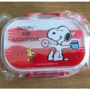  Snoopy *. коробка для завтрака ложка вилка комплект [ красный ]