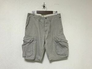 本物スコッチアンドソーダSCOTCH&SODAコットンカーゴハーフショートパンツメンズアメカジミリタリーサーフビジネススーツ29Sグレー柄