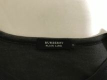 本物バーバリーブラックレーベルBURBERRY BLACK LABELコットンプリント半袖TシャツメンズサーフアメカジミリタリースーツビジネスL黒3_画像4