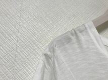 本物ナノユニバーストウキョウNANOUNIVERSE TOKYOコットンカレッジプリント半袖Tシャツメンズアメカジスーツビジネス白ホワイトS_画像3
