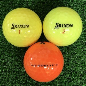 ロストボール スリクソン Z-STAR XV 年代混合 カラーボール 10個 ABランク 中古 ゴルフボール ロスト SRIXON エコボール