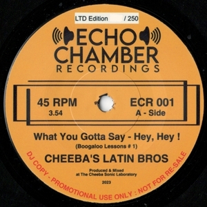 Cheeba's Latin Bros /What You Gotta Say Hey Hey! (Boogaloo Lessons #1) /I Wanna Get High (Boogaloo Lessons #2)