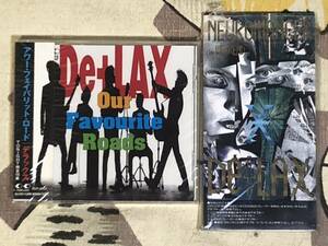 ★未開封CD　De+LAX 「Our Favourite Roads」 FLCF30157+「NEUROMANCER 」シングル２枚セット ALLERGY,アレルギー,宙也,高橋まこと,BOOWY