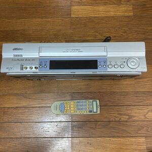 Victor ビデオデッキ　リモコン付き　HR-F12 ビクター VHS ビデオ 映像機器 家電 テレビ 録画 再生 カセットテープ