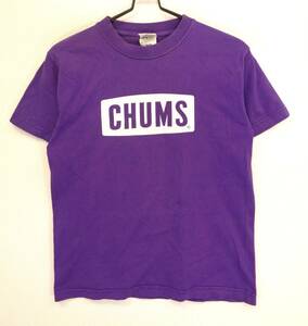 T-372 Chums CHUMS принт футболка размер S лиловый 