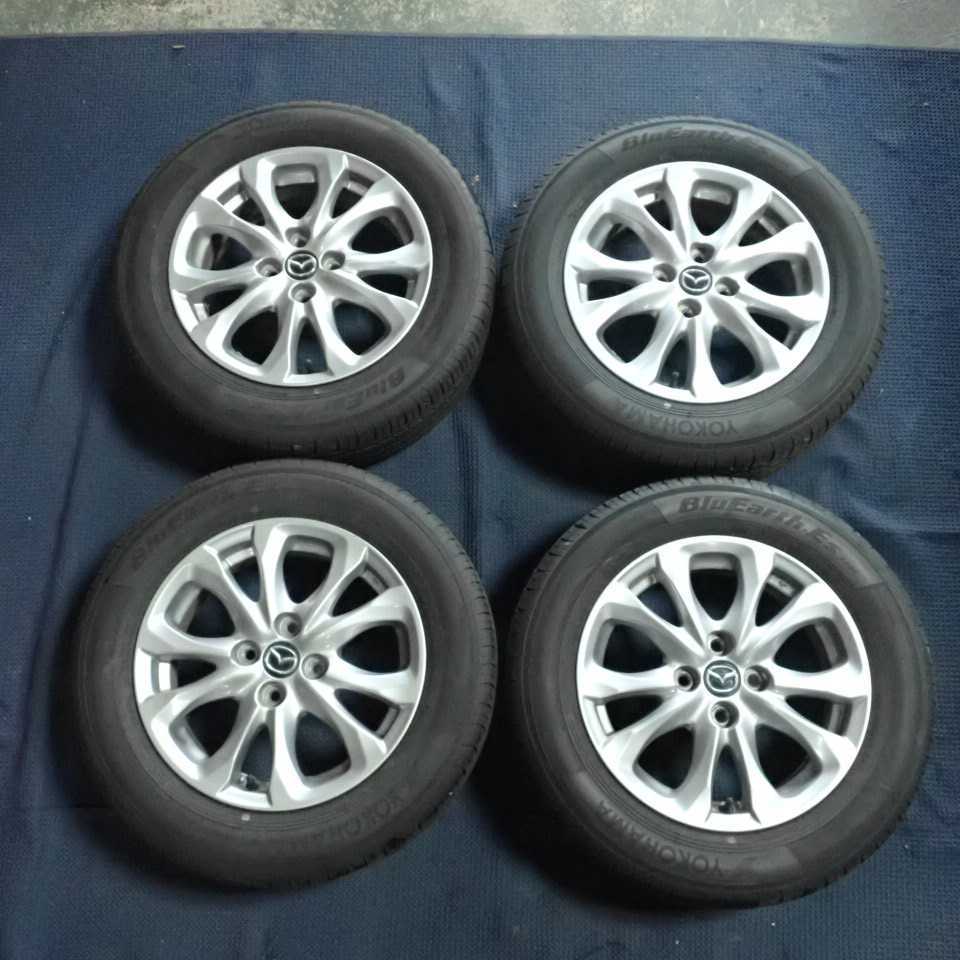 純正最安価格 デミオ純正 185/65R15 夏タイヤ 50%-60%山 YOKOHAMA