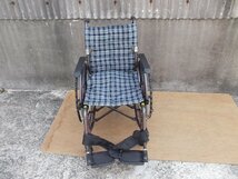 TS-23-0821-07　カワムラ自走式車椅子　　WAVIT-Plus ウェイビットプラス WAP22-42S_画像1