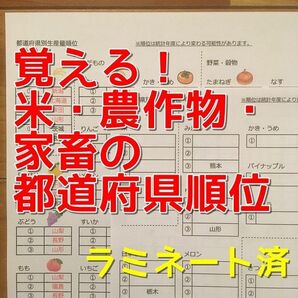 【期間限定特価】米・農作物・家畜の都道府県順位