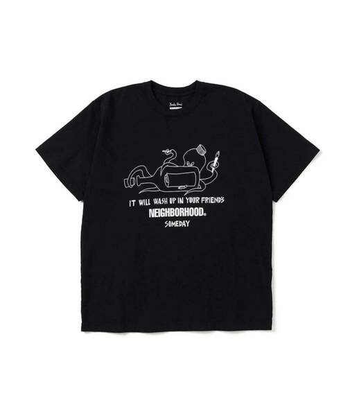 新品 SIZE L FWENCLUB X YUSUKE HANAI X NEIGHBORHOOD Tee BLACK 花井祐介 ネイバーフッド FWENクラブ tシャツ limited 200