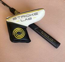 【良品】オデッセイ STROKE LAB ストロークラボ 19 ONE パター カーボンスチール複合シャフト 【33インチ】HC 取説付 _画像9