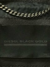 TK 新品近 イタリア製 ディーゼル DIESEL BLACK GOLD ロング丈 ライダースジャケット レザーコート 36 レディース 黒_画像4
