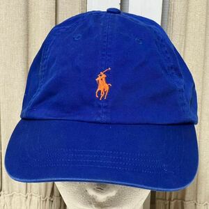 【送料無料】POLO RALPH LAUREN キャップ帽子 ポニー 刺繍 ポロラルフローレン オレンジ糸刺繍　Fサイズ　フリーサイズ