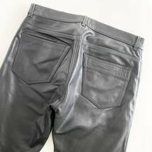 ◯53i12 QUAI DE VALMY ケドゥヴァルミ クロコ切替レザーパンツ サイズ42 ブラック メンズ 革パン ボトムス leather pants フランス製_画像4
