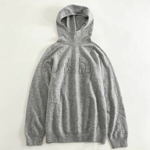 62il28 THE NORTH FACE ノースフェイス メリノエアウールフーディ サイズ M グレー メンズ ニットパーカー 秋冬 アウトドア セーター