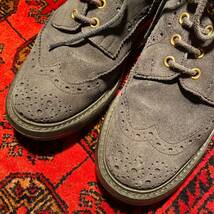 Tricker's WING TIP SUEDE LEATHER BOOTS MADE IN ENGLAND/トリッカーズスウェードレザーウィングチップカントリーブーツ_画像2