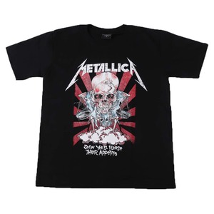 bw9●新品 黒 Mサイズ●メタリカ METALLICA 半袖Tシャツ//バンドTシャツ ロックTシャツ パンク メタル