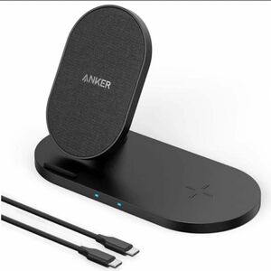 Anker PowerWave Sense 2-in-1 Station アンカー　ワイヤレス充電器　黒